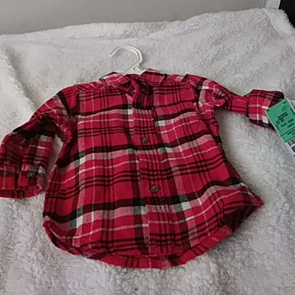 Infant plaid shirt